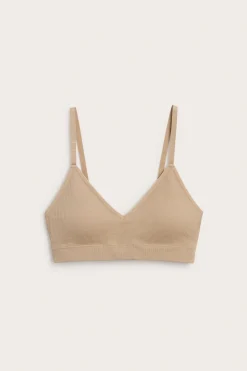 Myk ribbet sømløs BH
