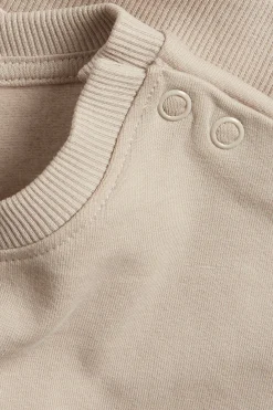 Myk sweatshirt til baby med børstet innside
