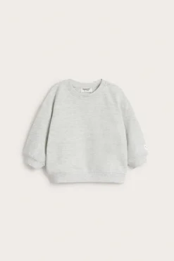 Myk sweatshirt til baby med børstet innside
