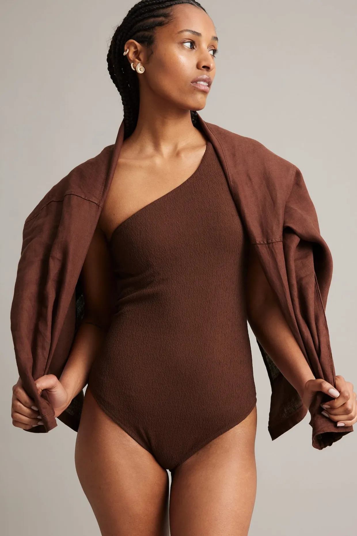 One shoulder-badedrakt