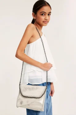 One shoulder-bluse med volanger