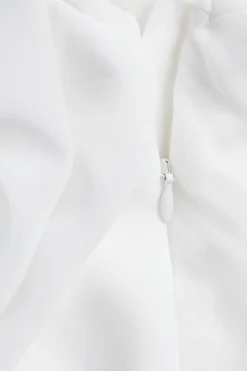 One shoulder-bluse med volanger