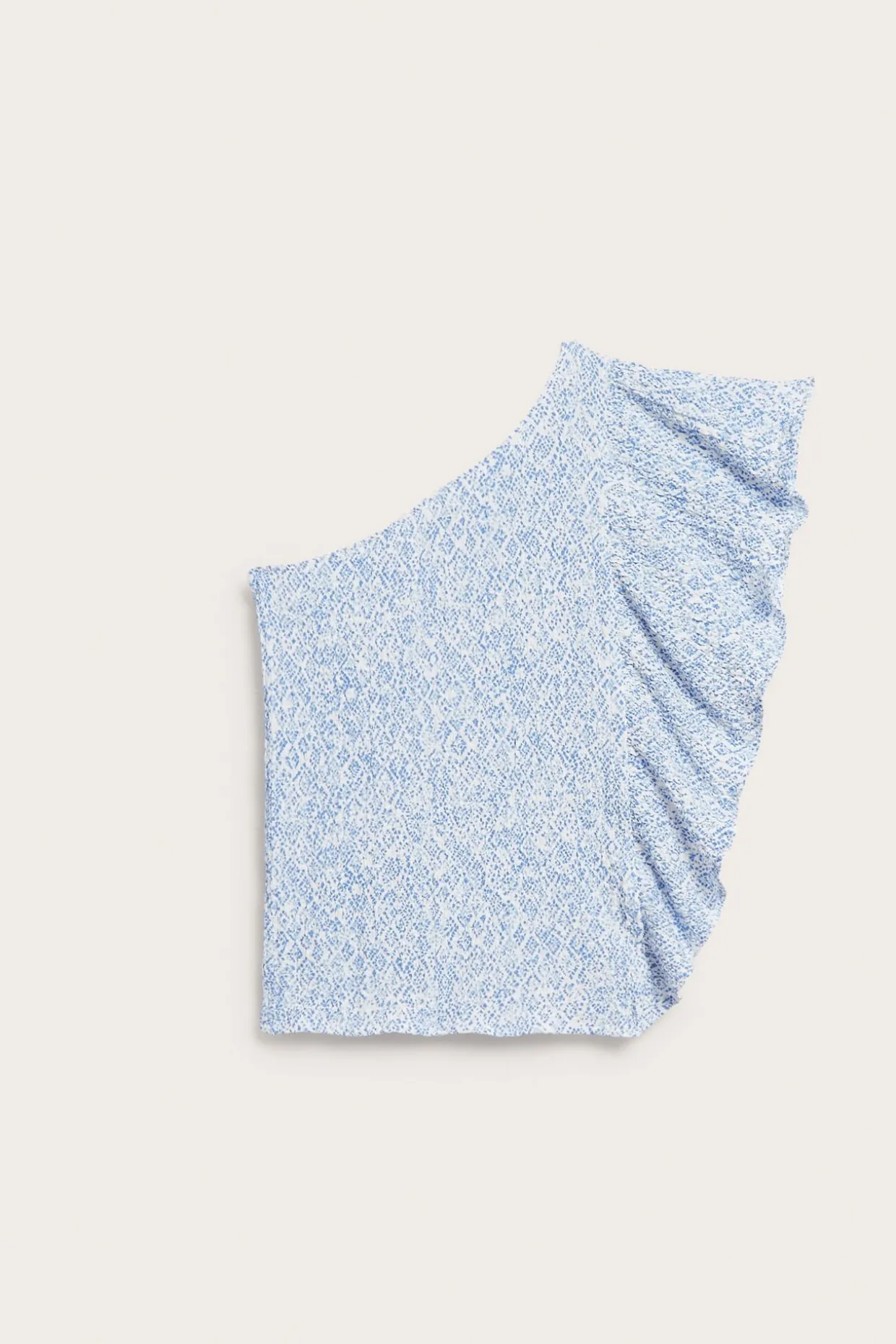 One shoulder-topp med volang