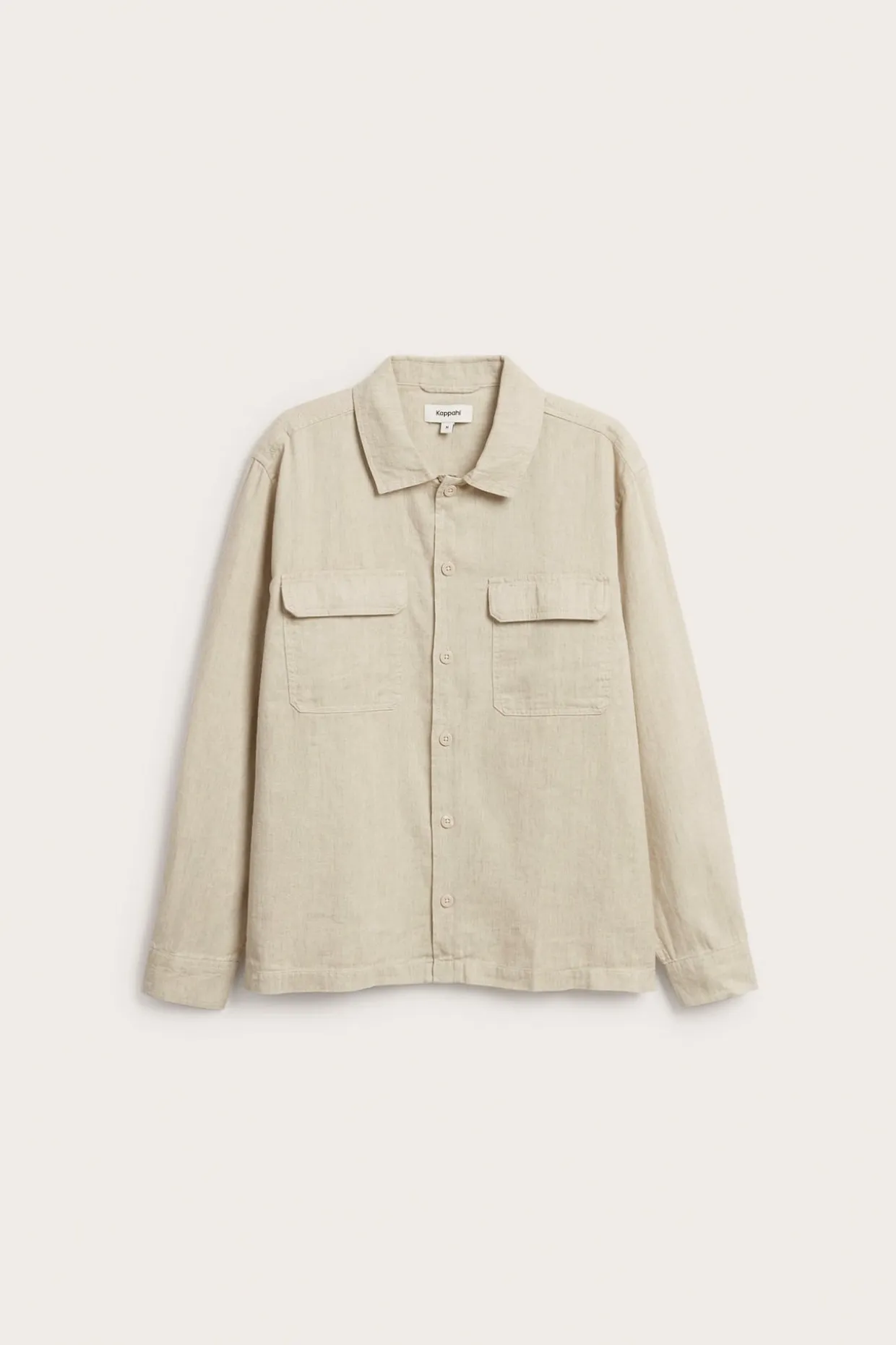 Overshirt i linblanding