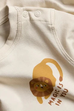 Oversized body med løvemotiv