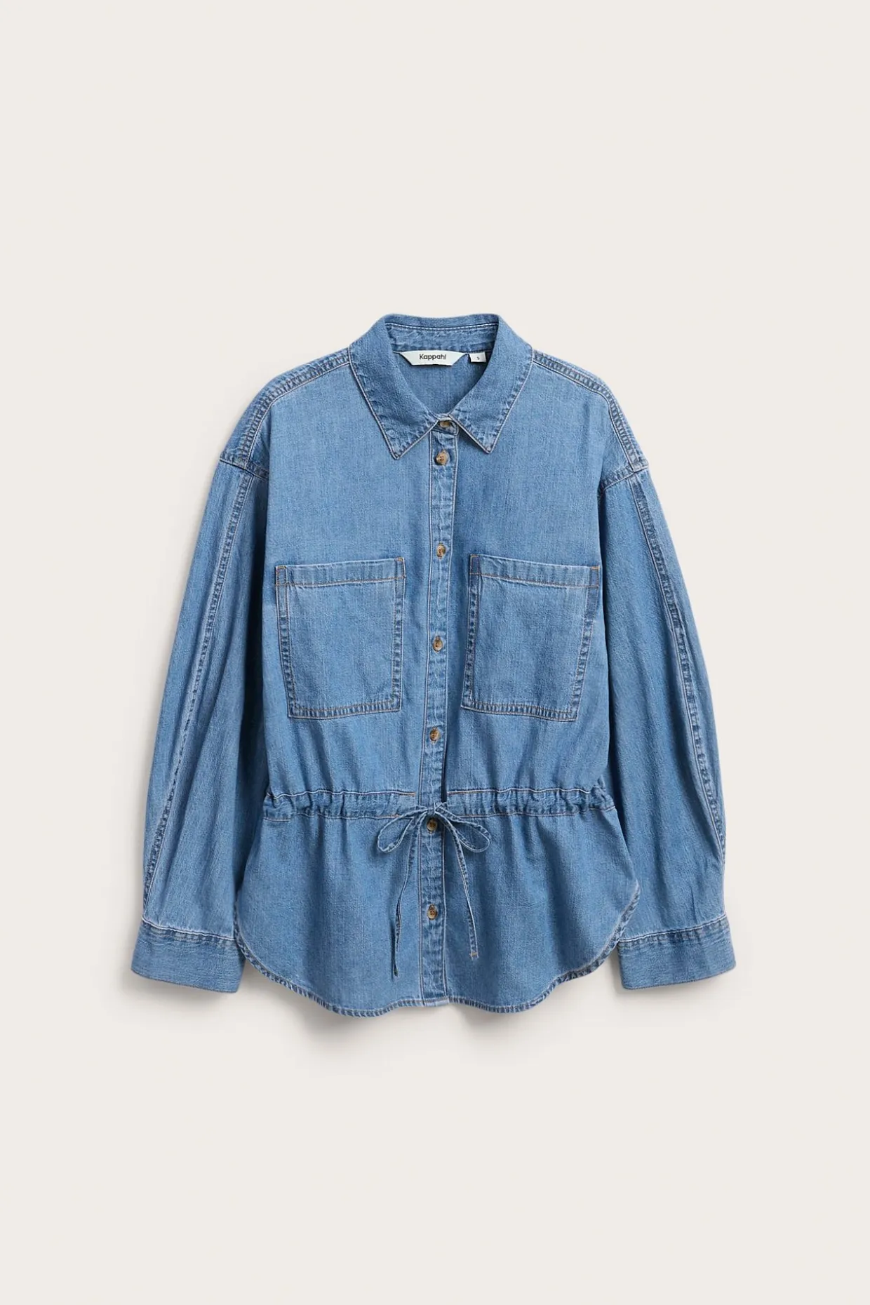 Oversized jeansskjorte