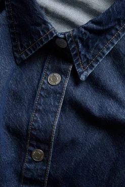 Oversized jeansskjorte