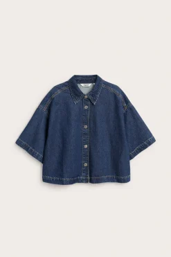 Oversized jeansskjorte