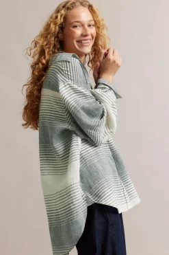 Oversized linskjorte