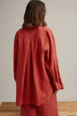 Oversized linskjorte