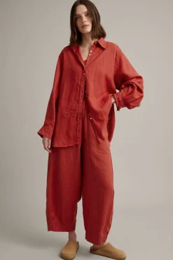 Oversized linskjorte