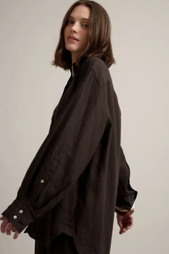 Oversized linskjorte
