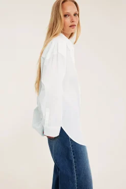 Oversized poplinskjorte