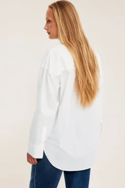 Oversized poplinskjorte