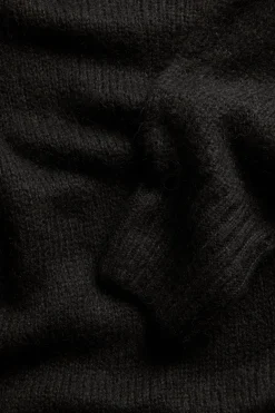 Oversized strikket genser i ullblanding
