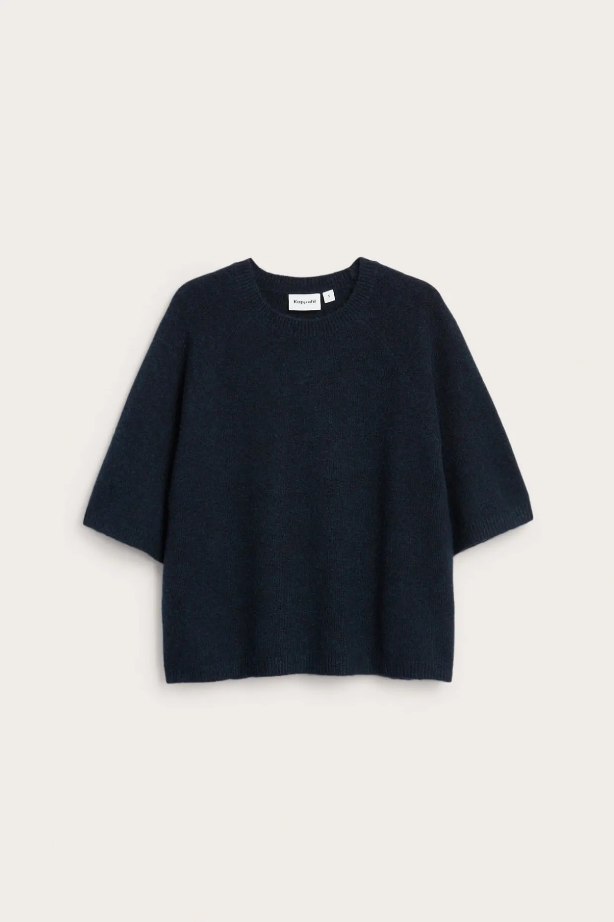 Oversized strikket t-skjorte