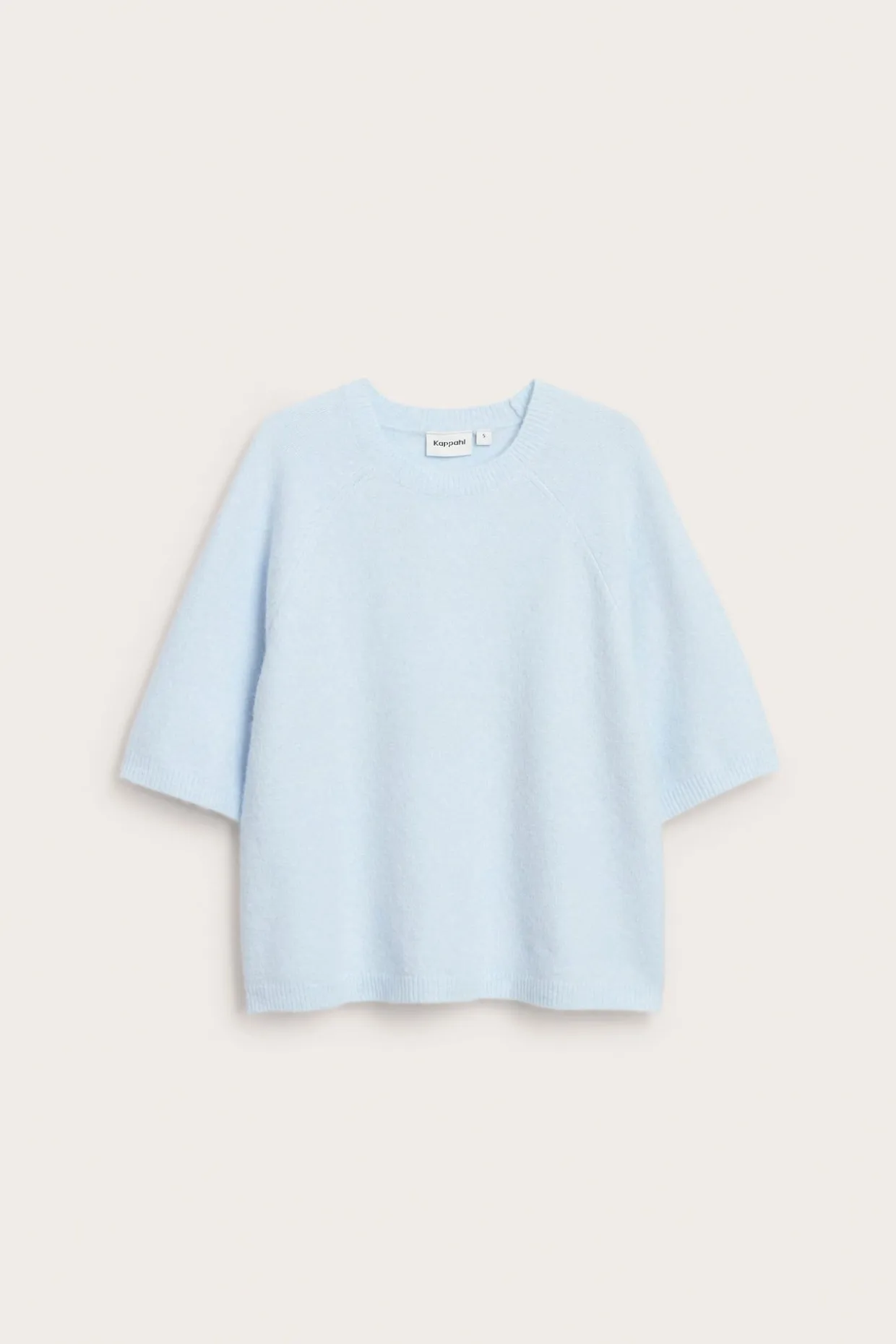 Oversized strikket t-skjorte