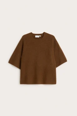 Oversized strikket t-skjorte