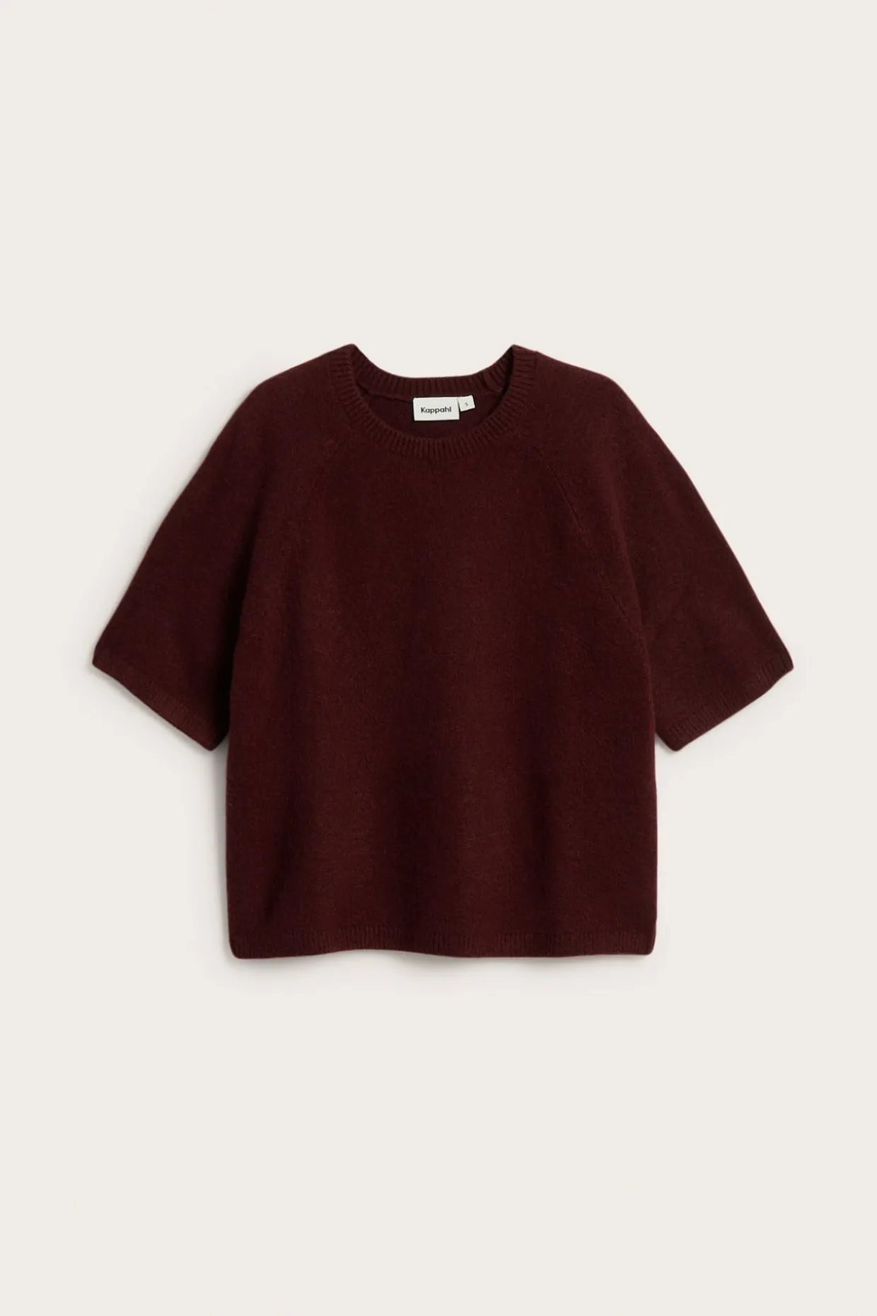 Oversized strikket t-skjorte