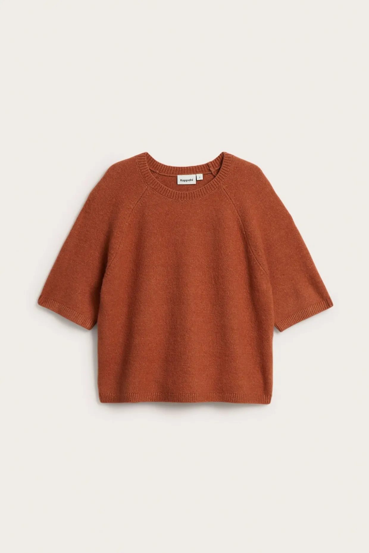 Oversized strikket t-skjorte