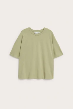 Oversized topp med korte ermer