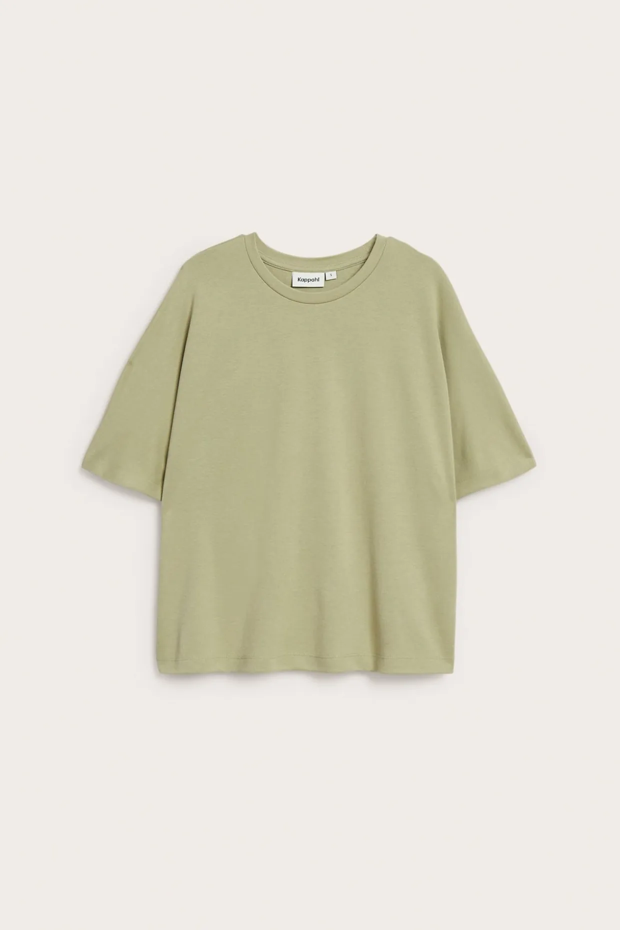 Oversized topp med korte ermer