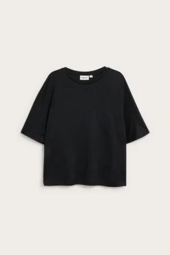 Oversized topp med korte ermer