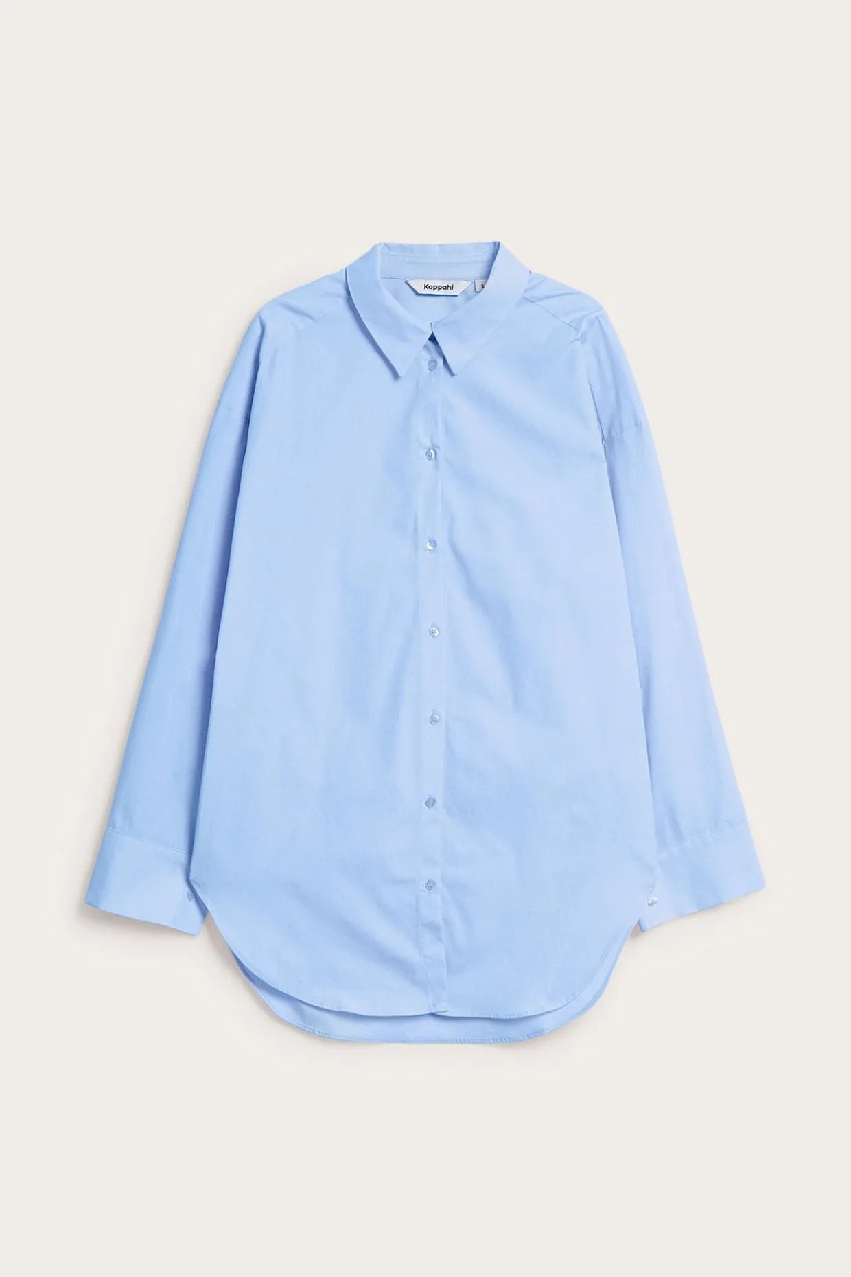 Oversized T-skjorte i bomullspoplin