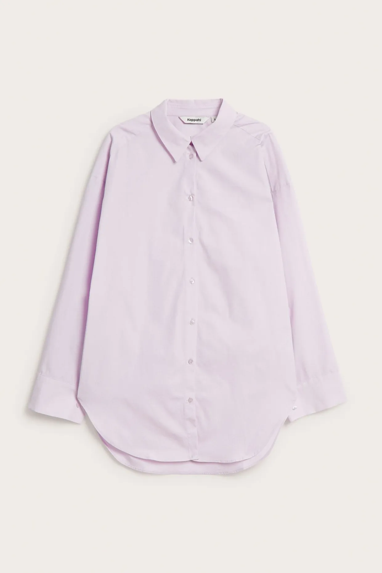Oversized T-skjorte i bomullspoplin