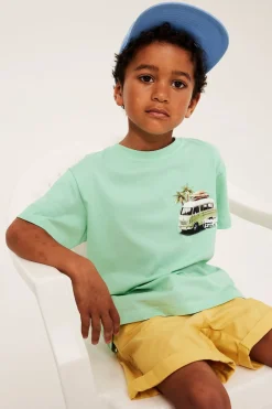 Oversized T-skjorte med bilmotiv