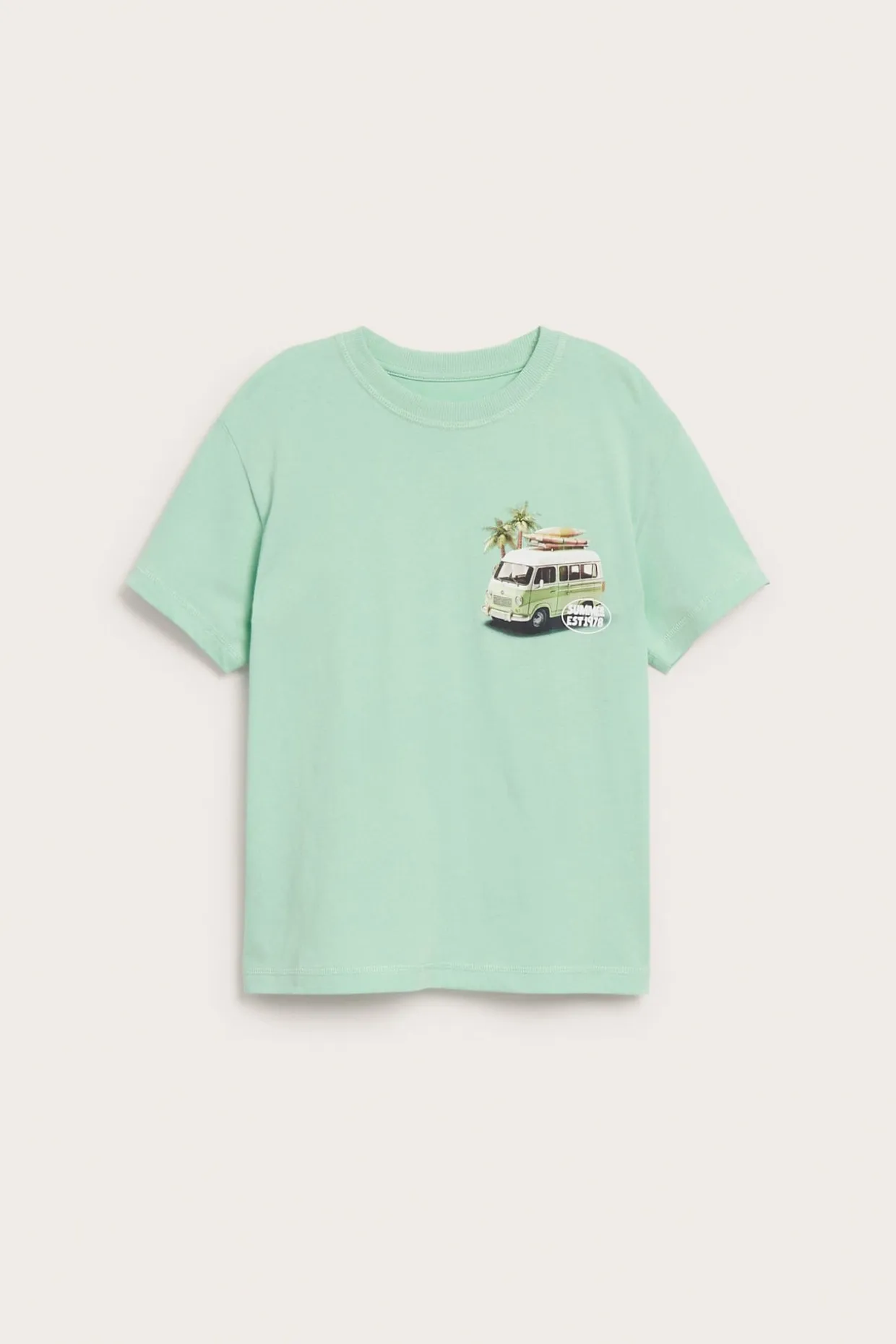 Oversized T-skjorte med bilmotiv