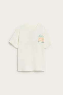 Oversized T-skjorte med strandmotiv