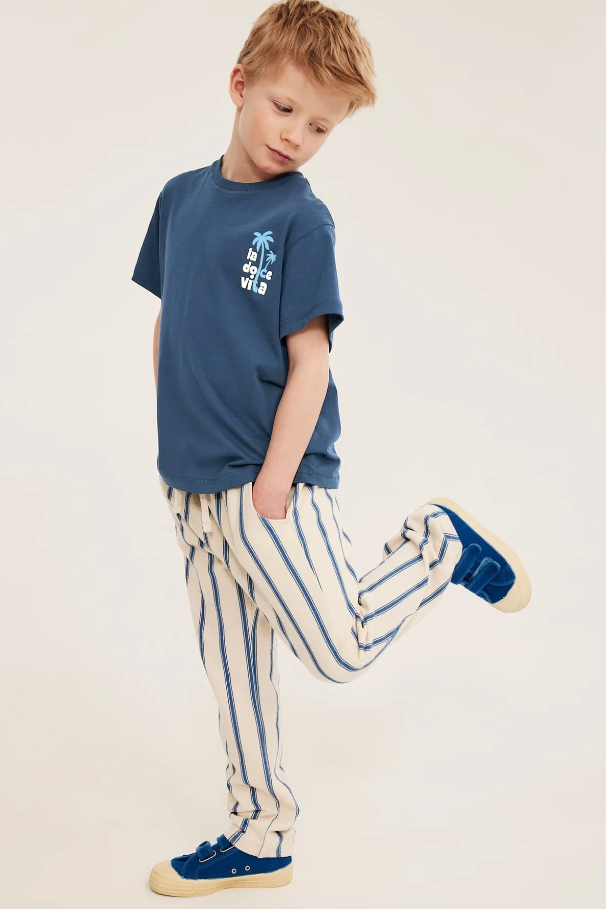 Oversized T-skjorte med teksttrykk