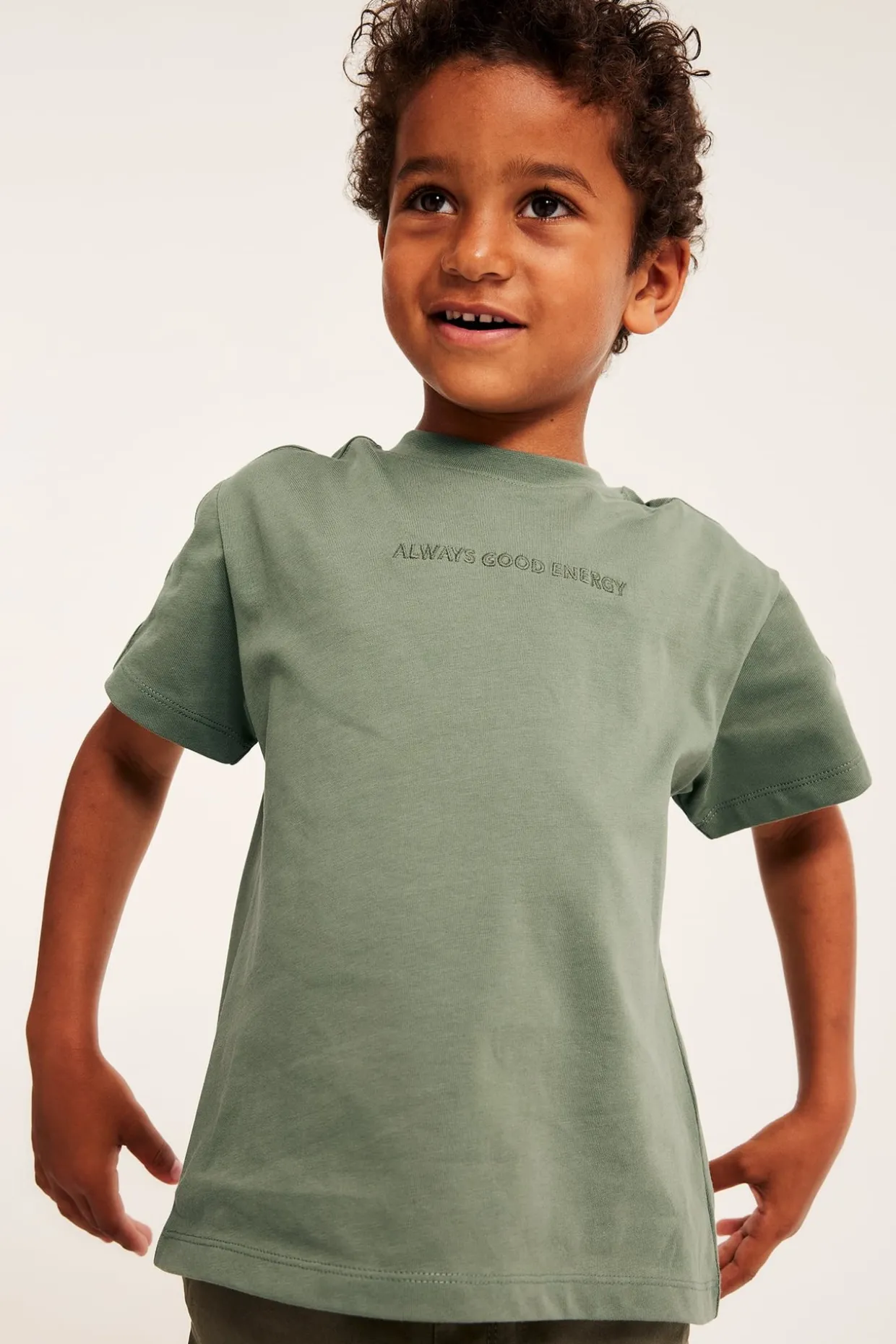 Oversized T-skjorte med teksttrykk
