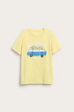 Oversized T-skjorte med trykk