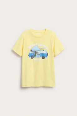 Oversized T-skjorte med trykk