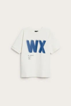 Oversized t-skjorte med trykk