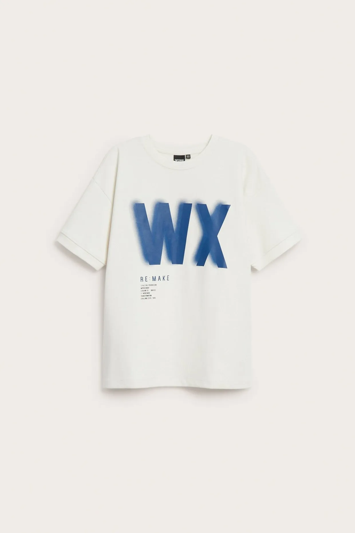 Oversized t-skjorte med trykk