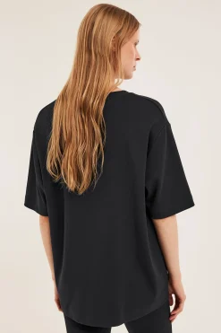Oversize T-skjorte i bomull