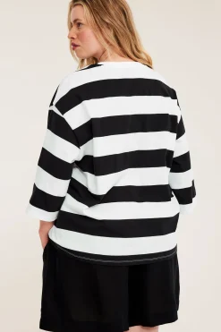 Oversize T-skjorte i bomull