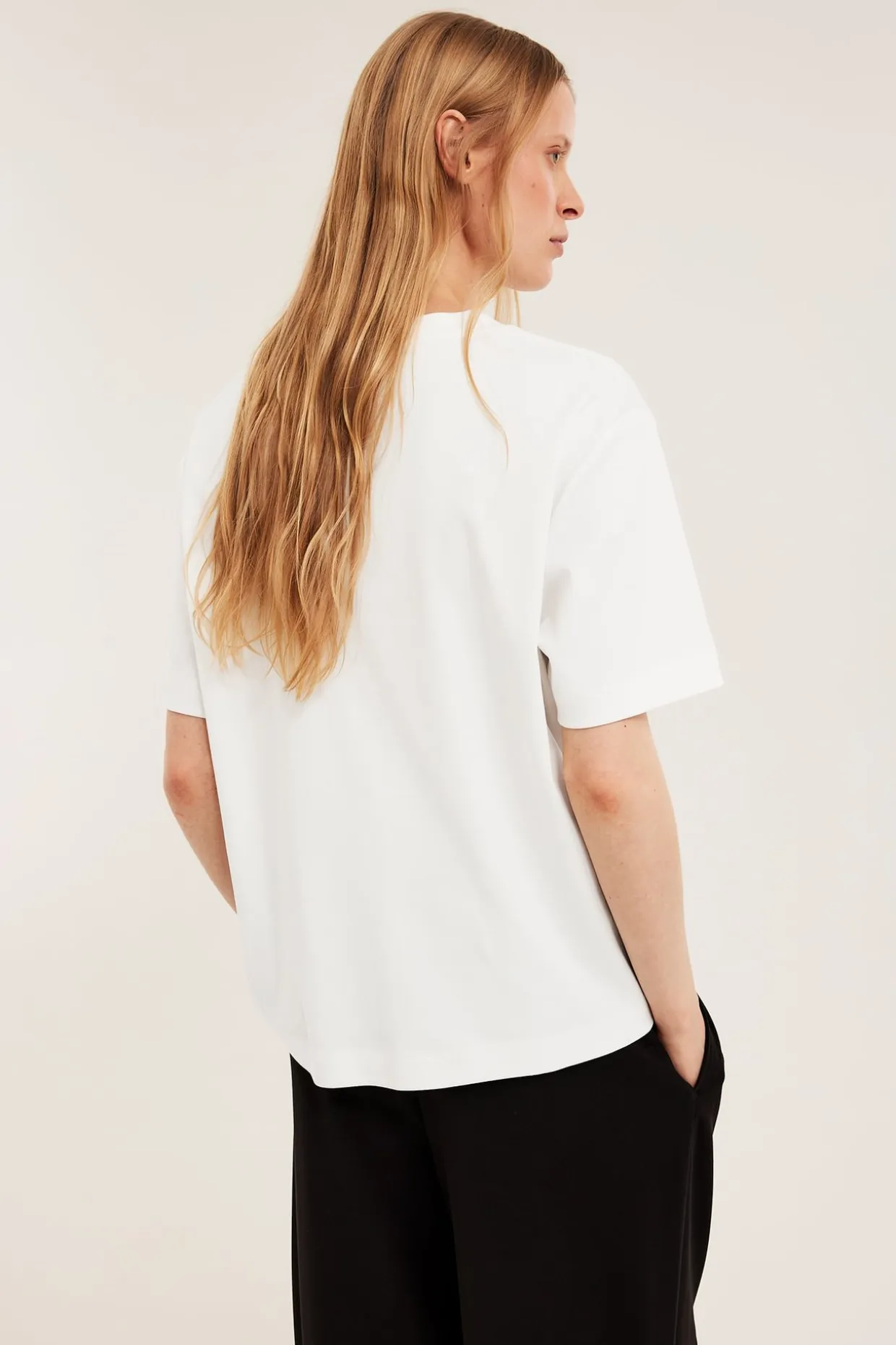 Oversize T-skjorte i bomull