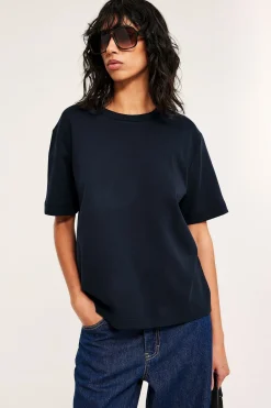 Oversize T-skjorte i bomull