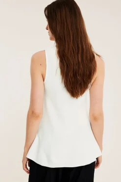 Peplum-topp i viskoseblanding