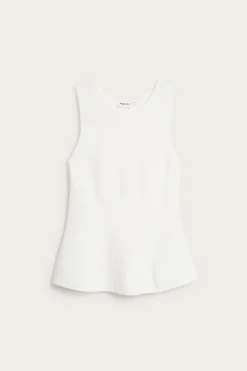 Peplum-topp i viskoseblanding