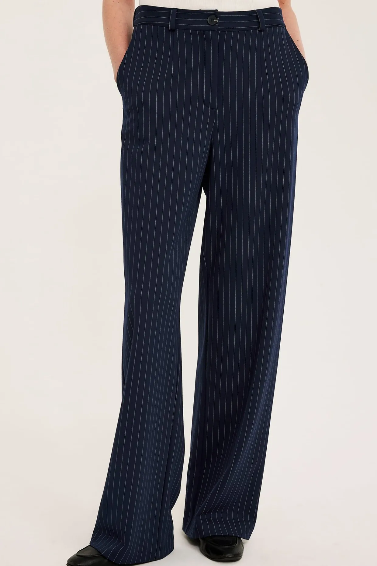 Pinstripete dressbukser