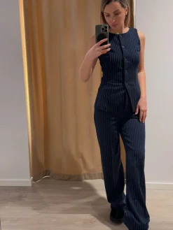 Pinstripete dressbukser