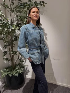 Pinstripete dressbukser