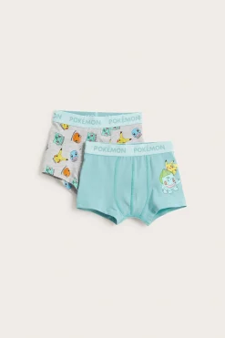 2-pk. boxere med Pokémon-trykk
