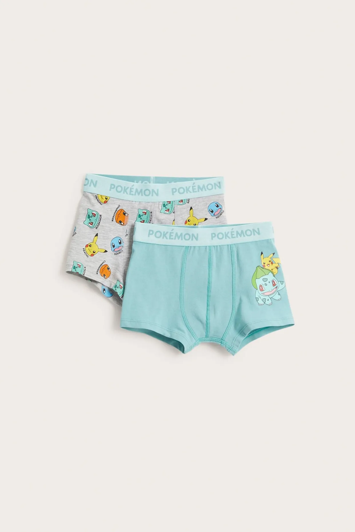 2-pk. boxere med Pokémon-trykk