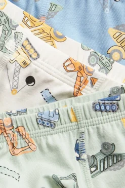 3-pk. boxershorts med anleggsmaskiner